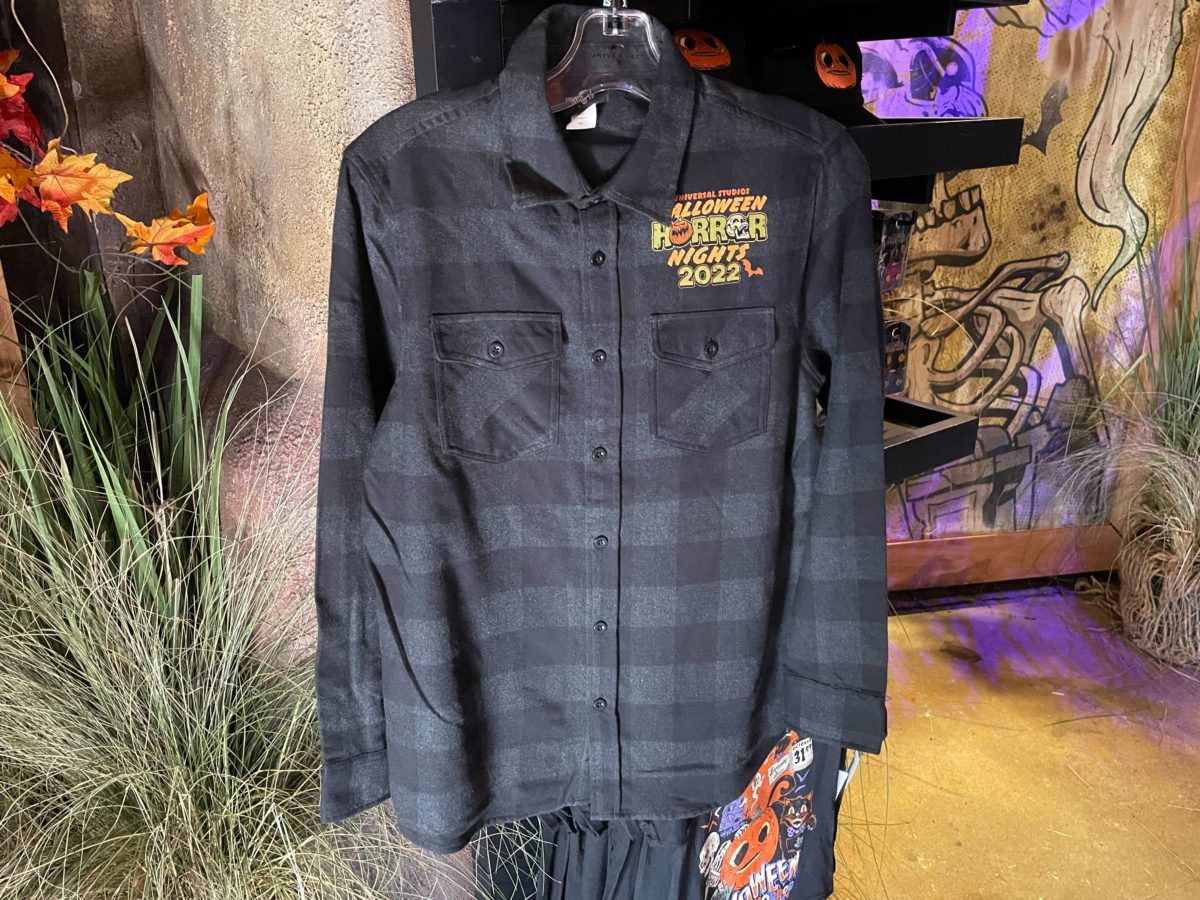 every day is halloween flannel button down shirt 2