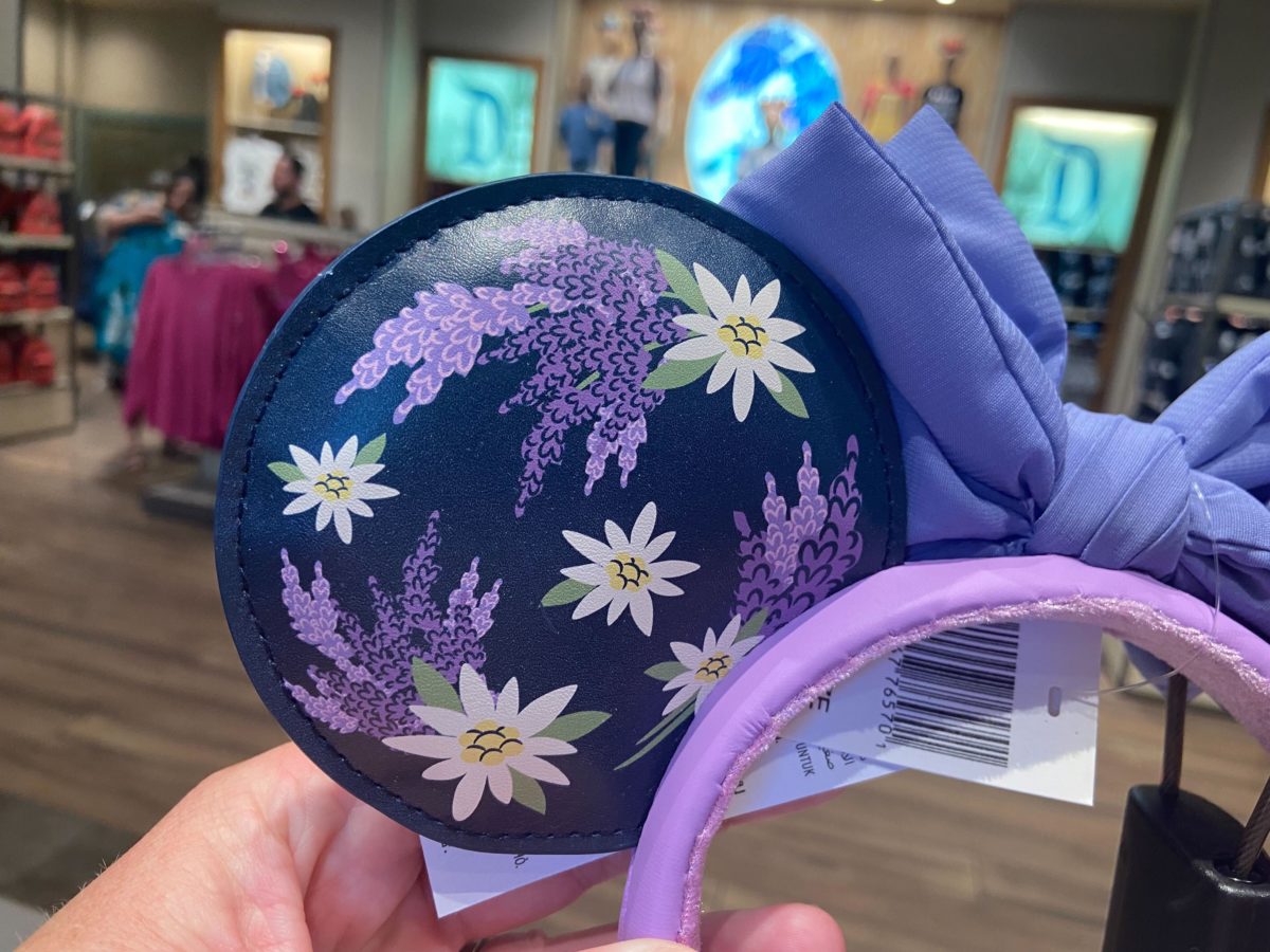 lavender floral minnie ear headband 10