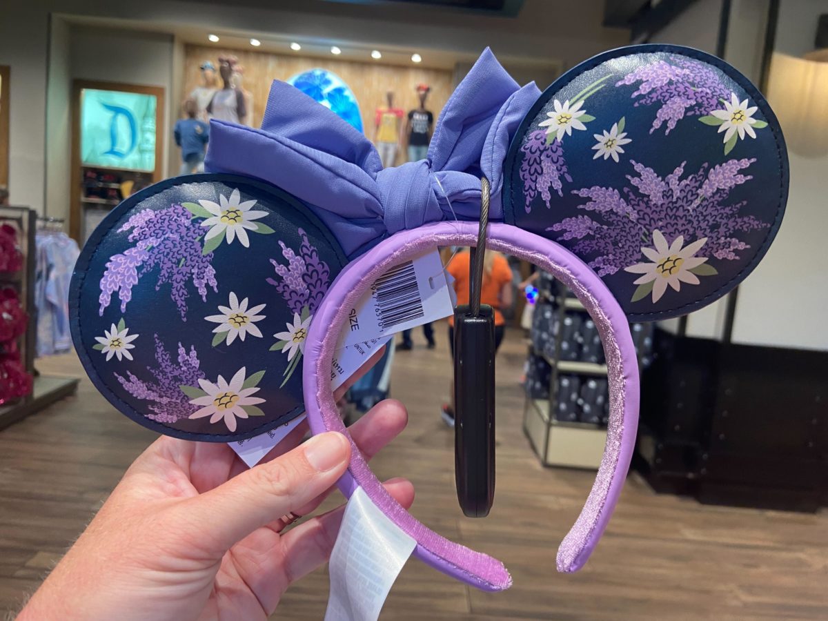 lavender floral minnie ear headband 9
