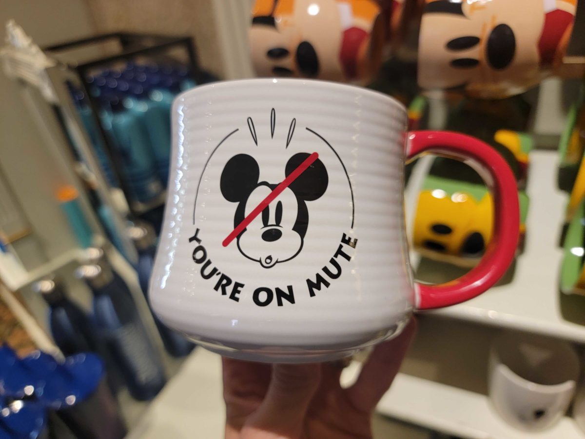 mickey youre on mute curved mug 1