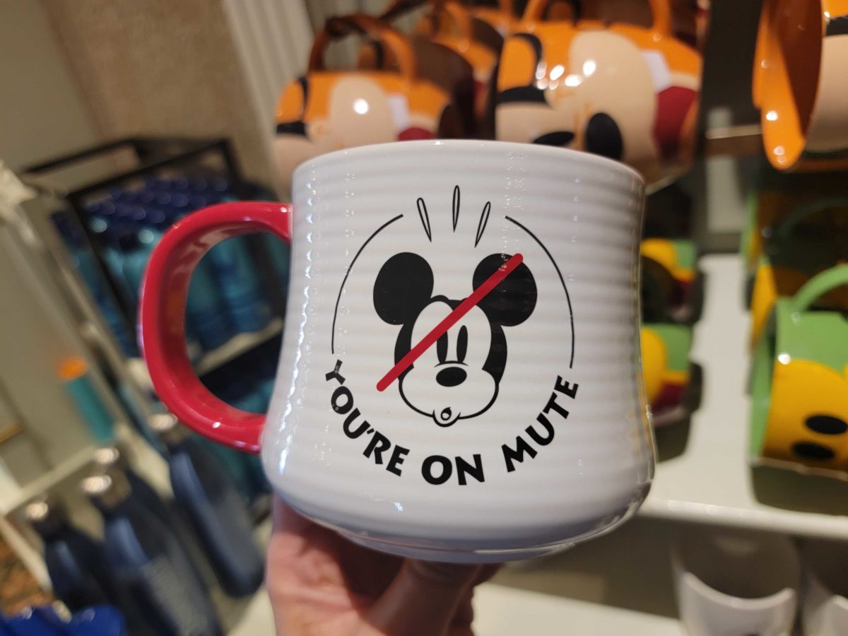 mickey youre on mute curved mug 4