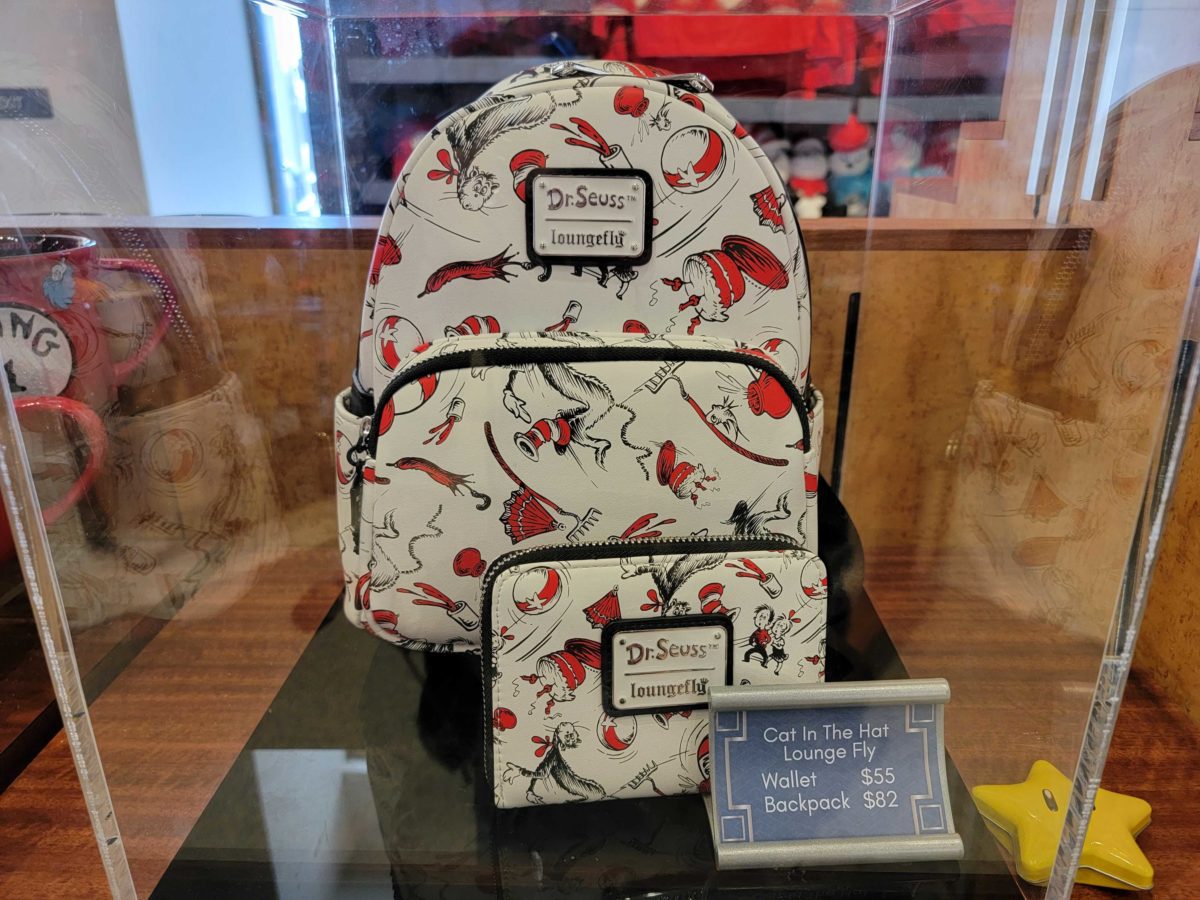 Cat in the Hat Loungefly Mini Backpack and Matching Wallet