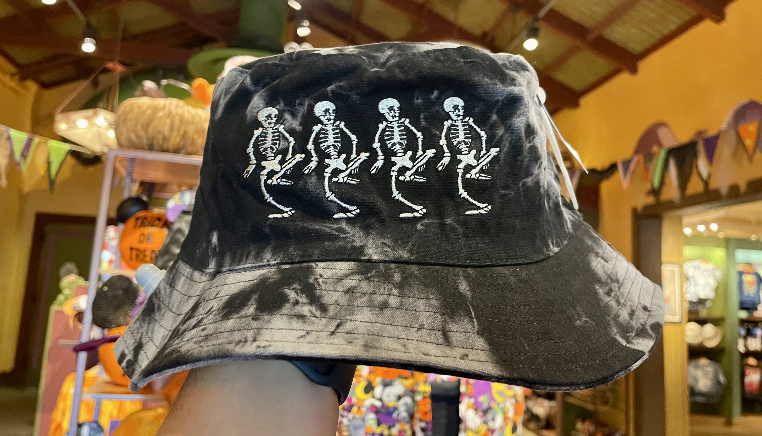 Dancing Skeleton bucket hat