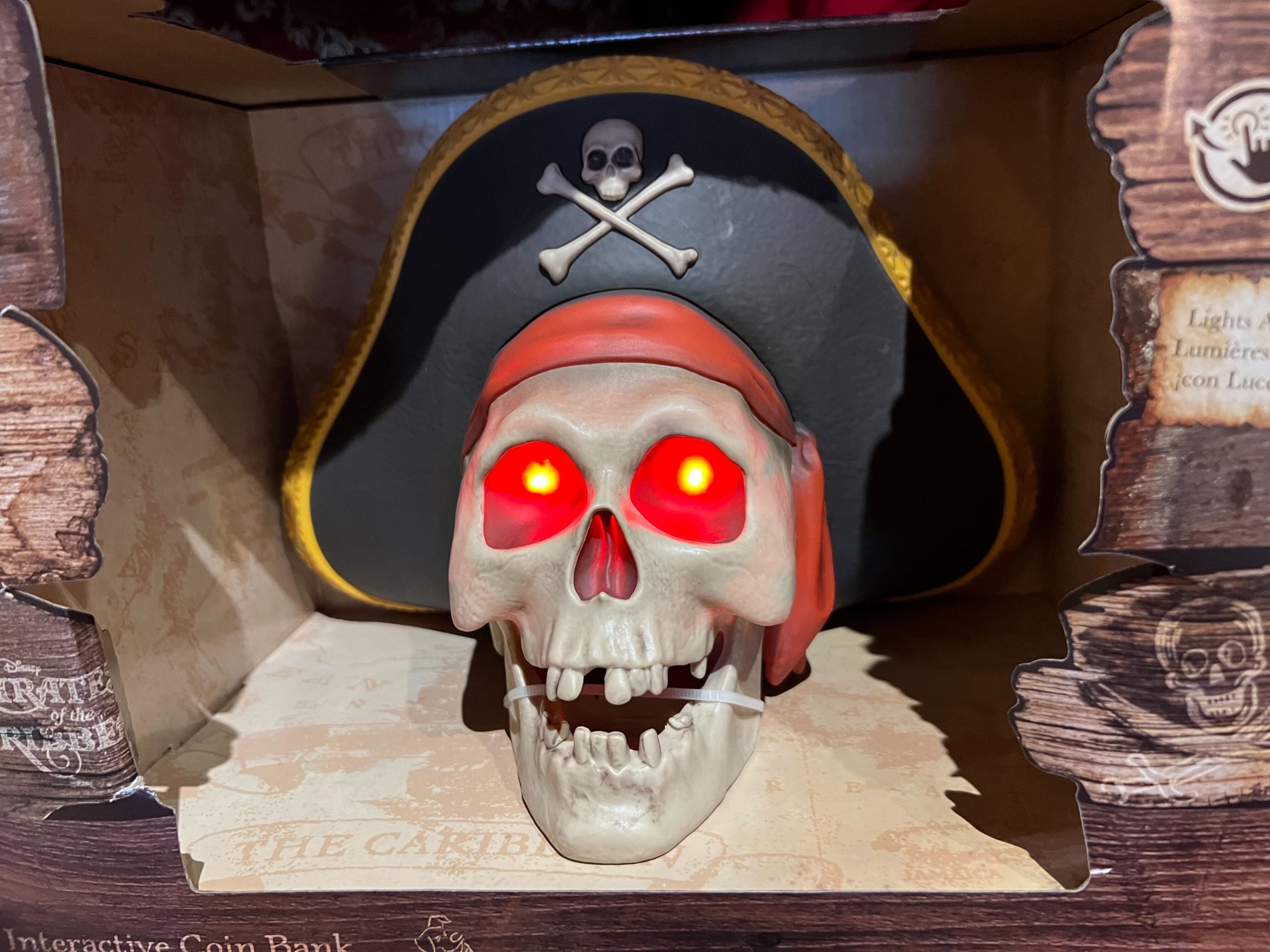 Pirates of the Caribbean skull bank