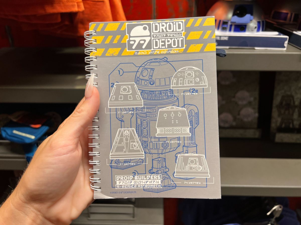 Droid Depot notebook at Star Wars: Galaxy Edge