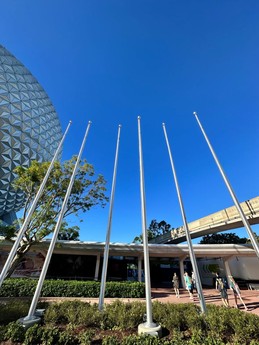 epcot pavilion flags down 0713