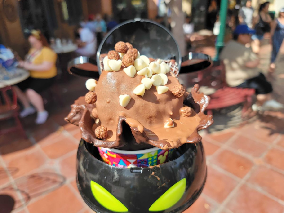 Chocolate Brownie Sundae in Maleficent bowl
