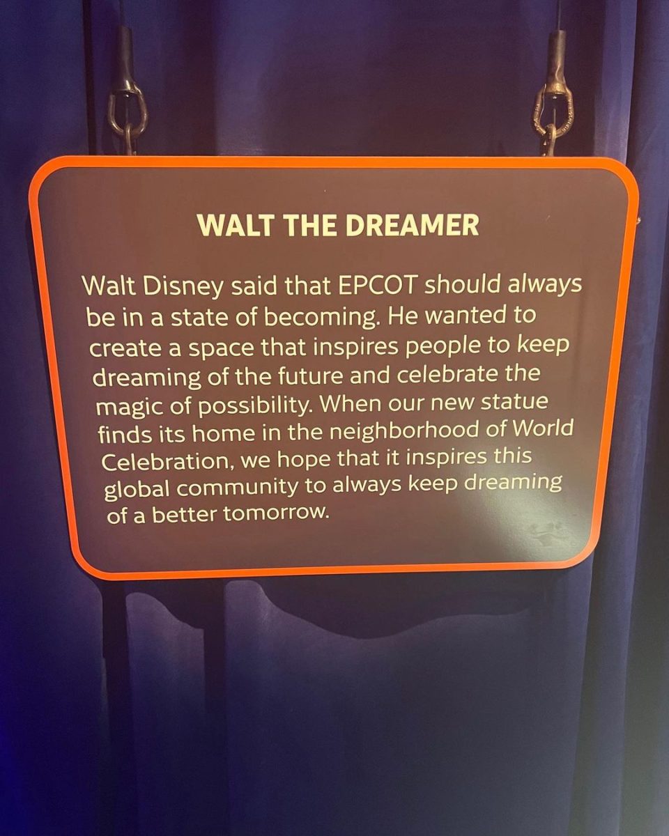 walt the dreamer plaque