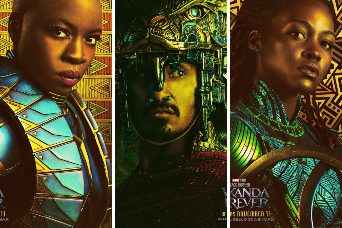 Black Panther Wakanda Forever character posters featured