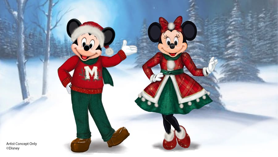 DL Mickey Minnie new christmas outfits