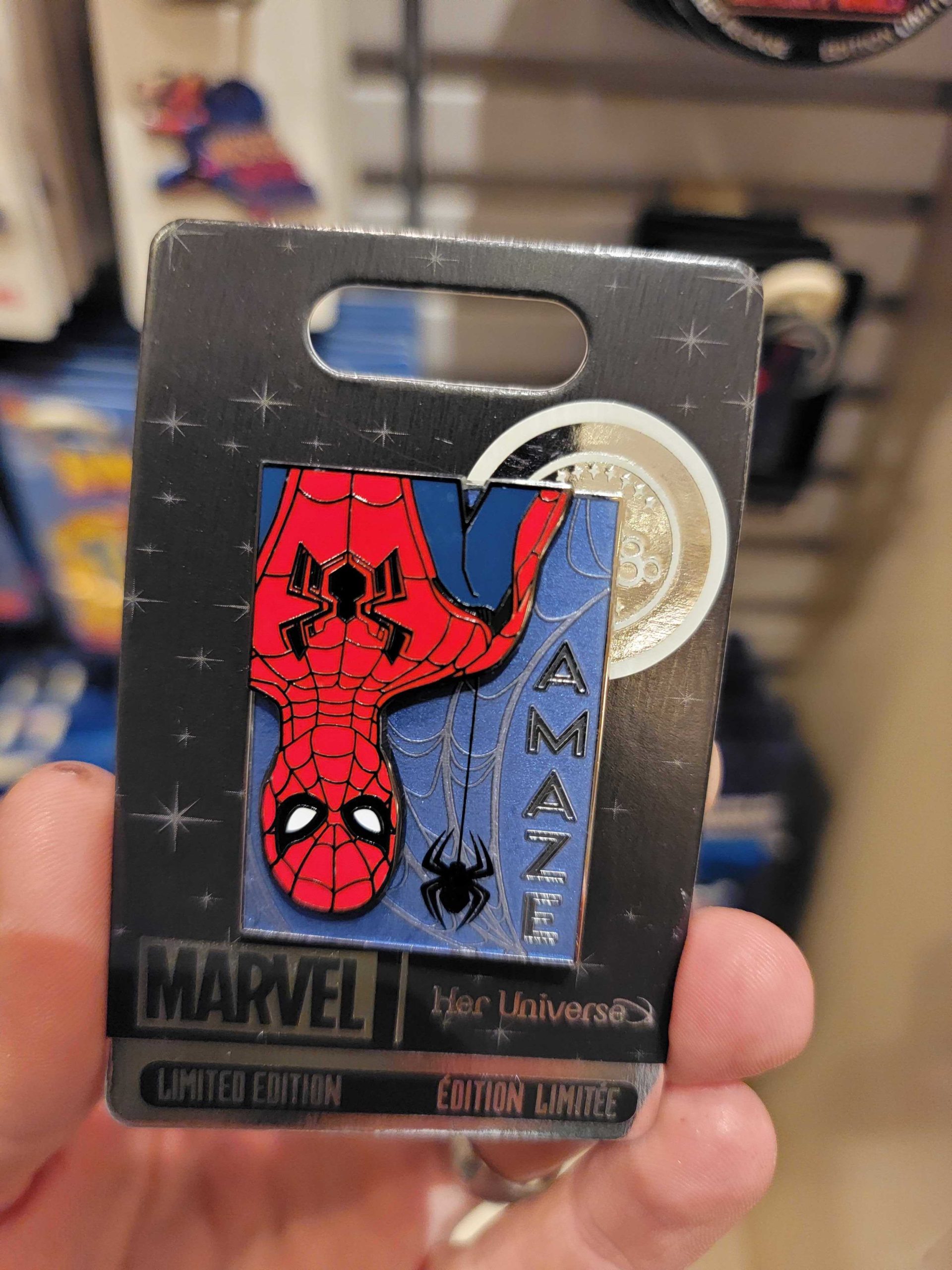 Spiderman LE pin Her Universe