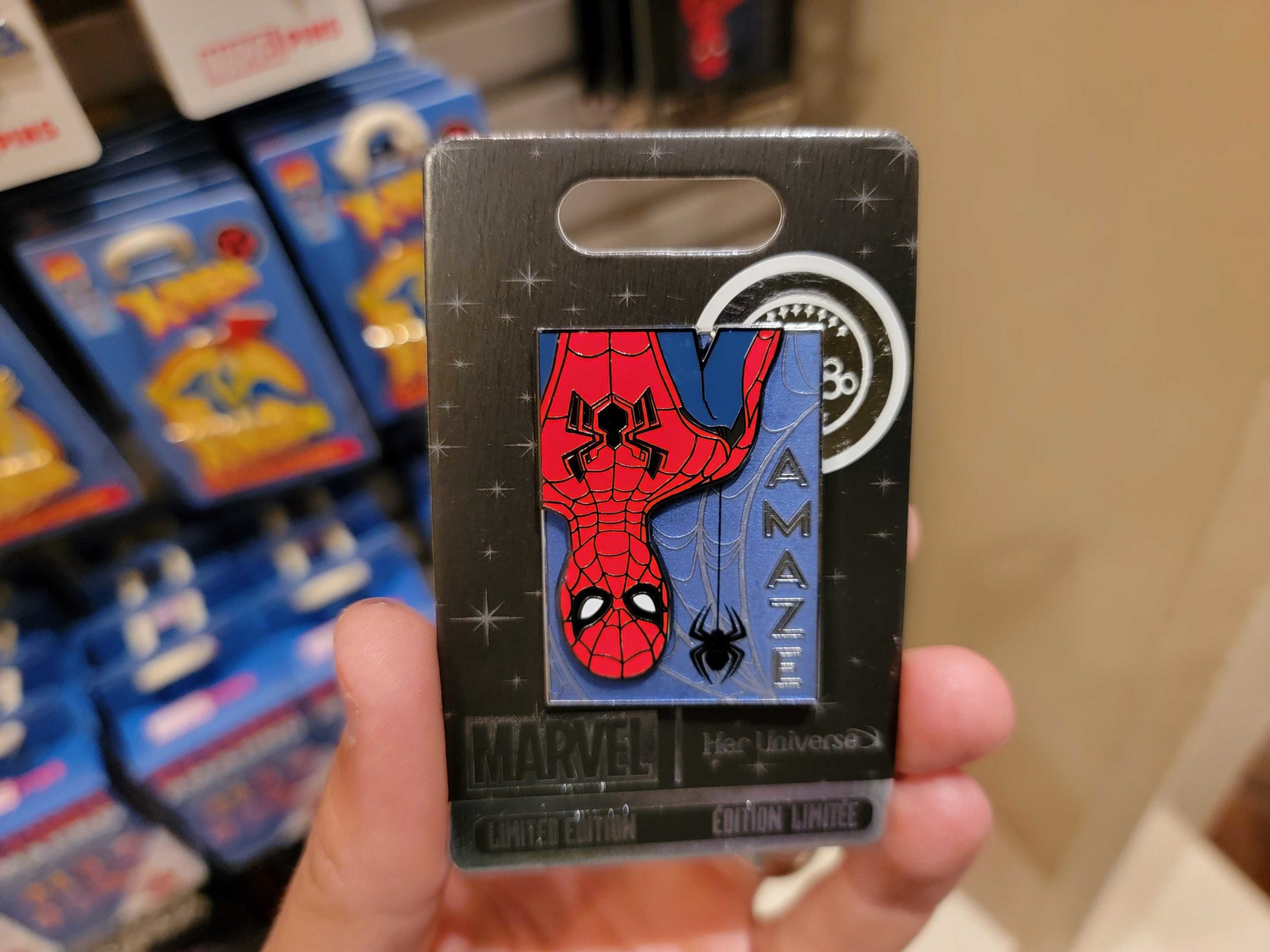 Spiderman pin LE Her Universe