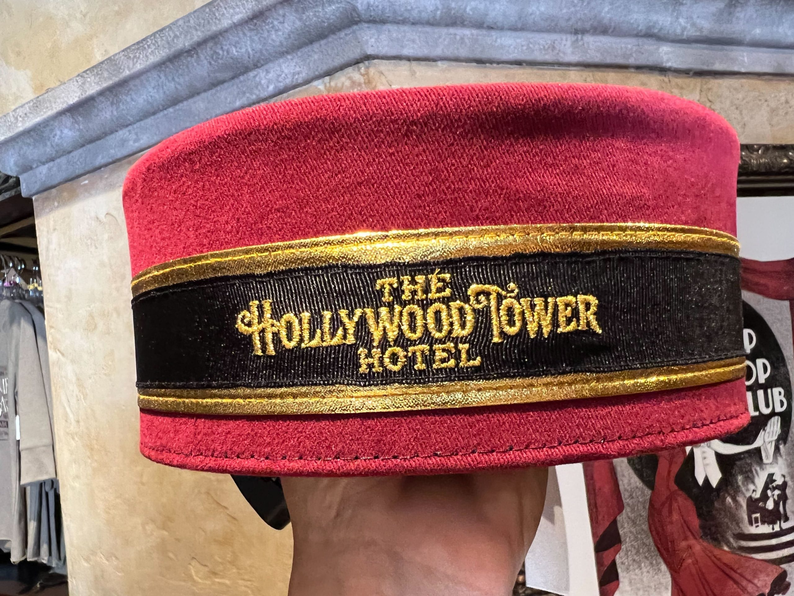 Tower of Terror bellman hat front view