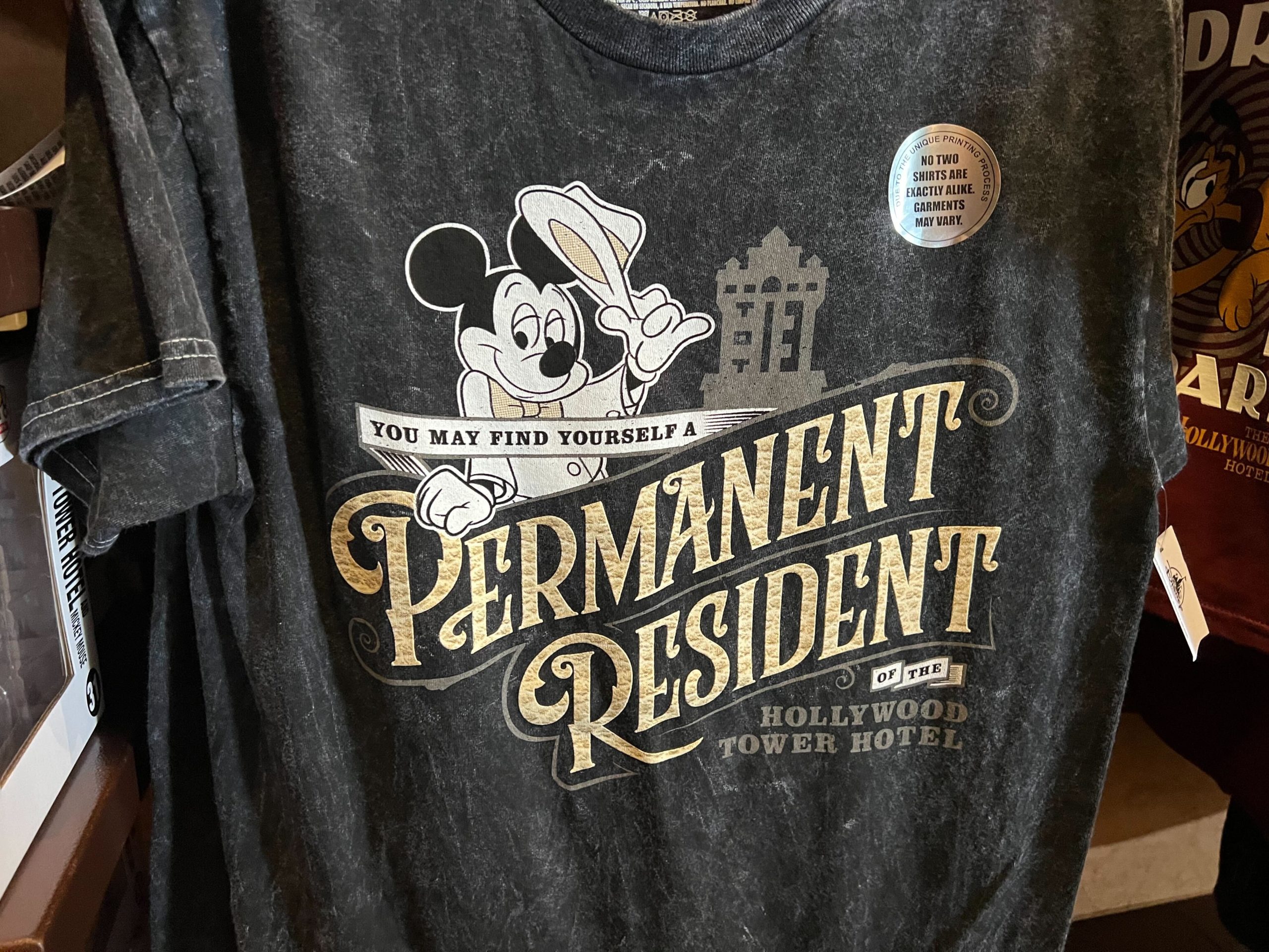 Tower of Terror tshirt permenant resident close up