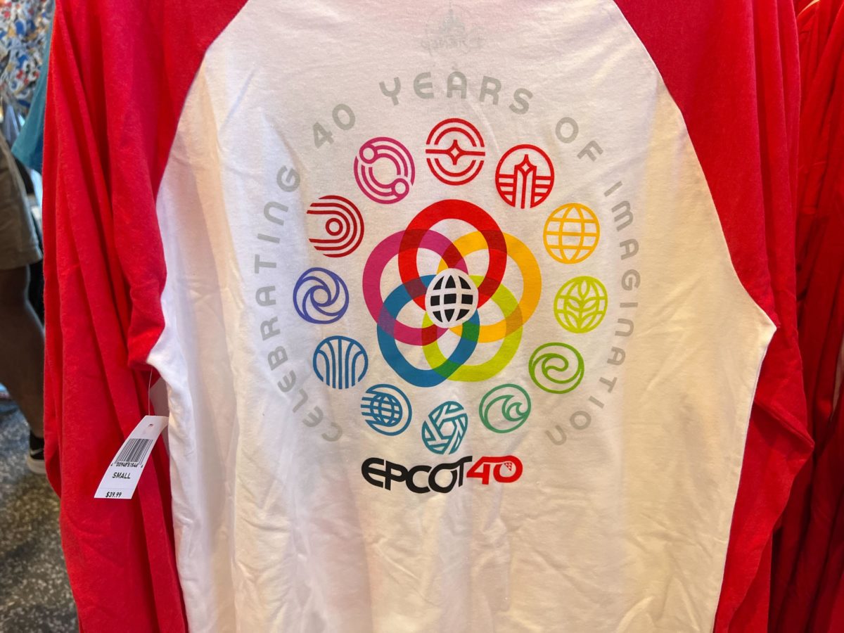 epcot 40 adult raglan 8629