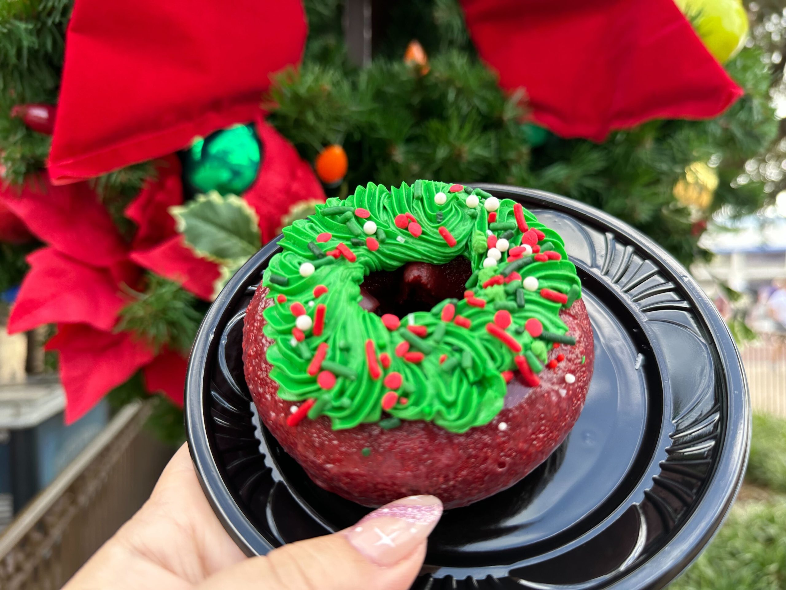 Christmas wreath donut 9
