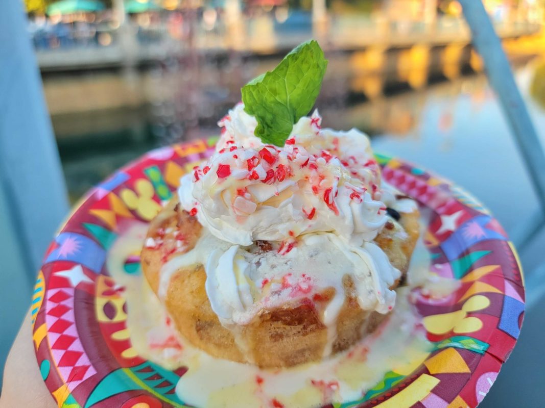 DCA 2022 Festival of Holidays Pacific Wharf Cafe Peppermint Bread Pudding 3