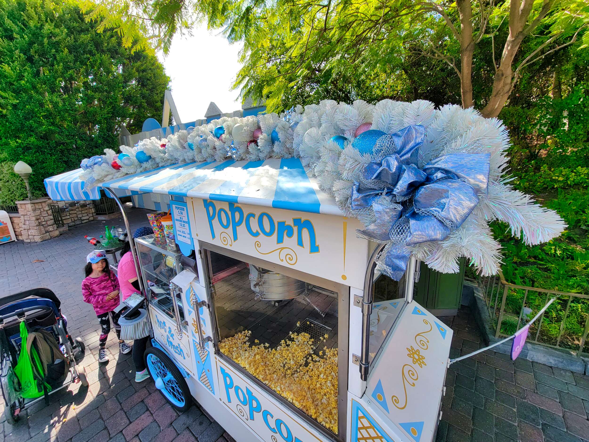 DL FA Popcorn stand holiday decorations