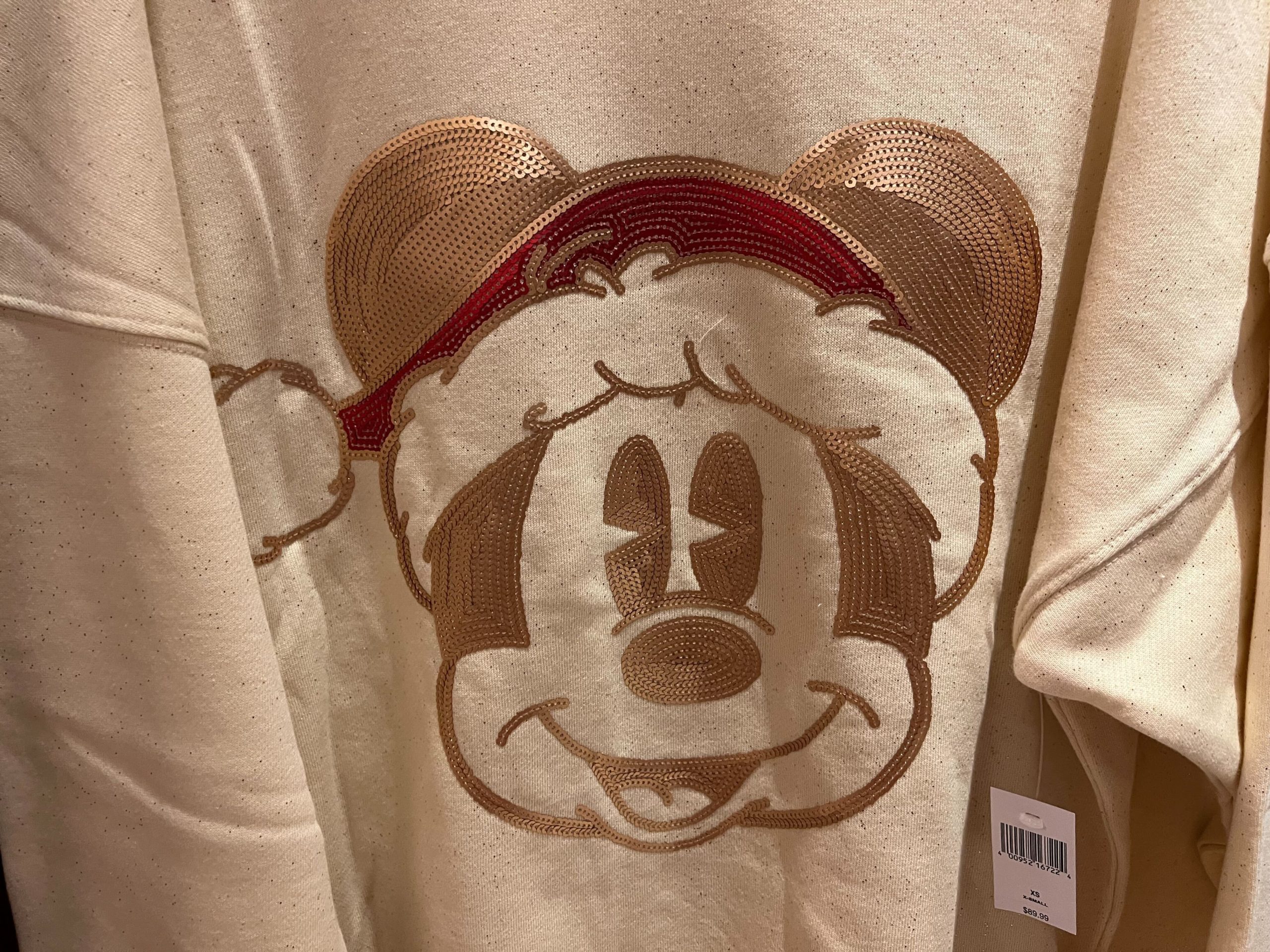 Mickey head holiday spirit jersey close up