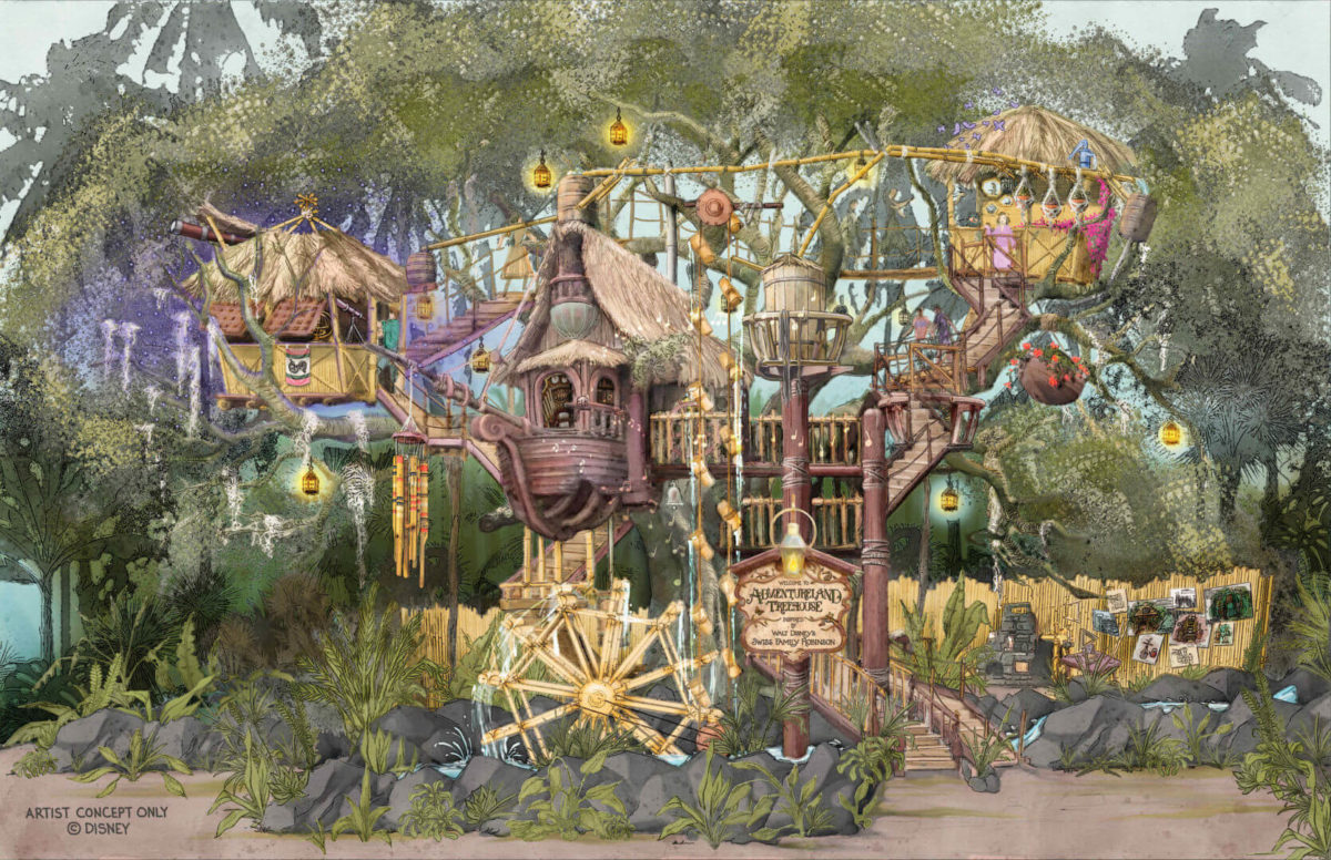 Adventureland Treehouse concept art