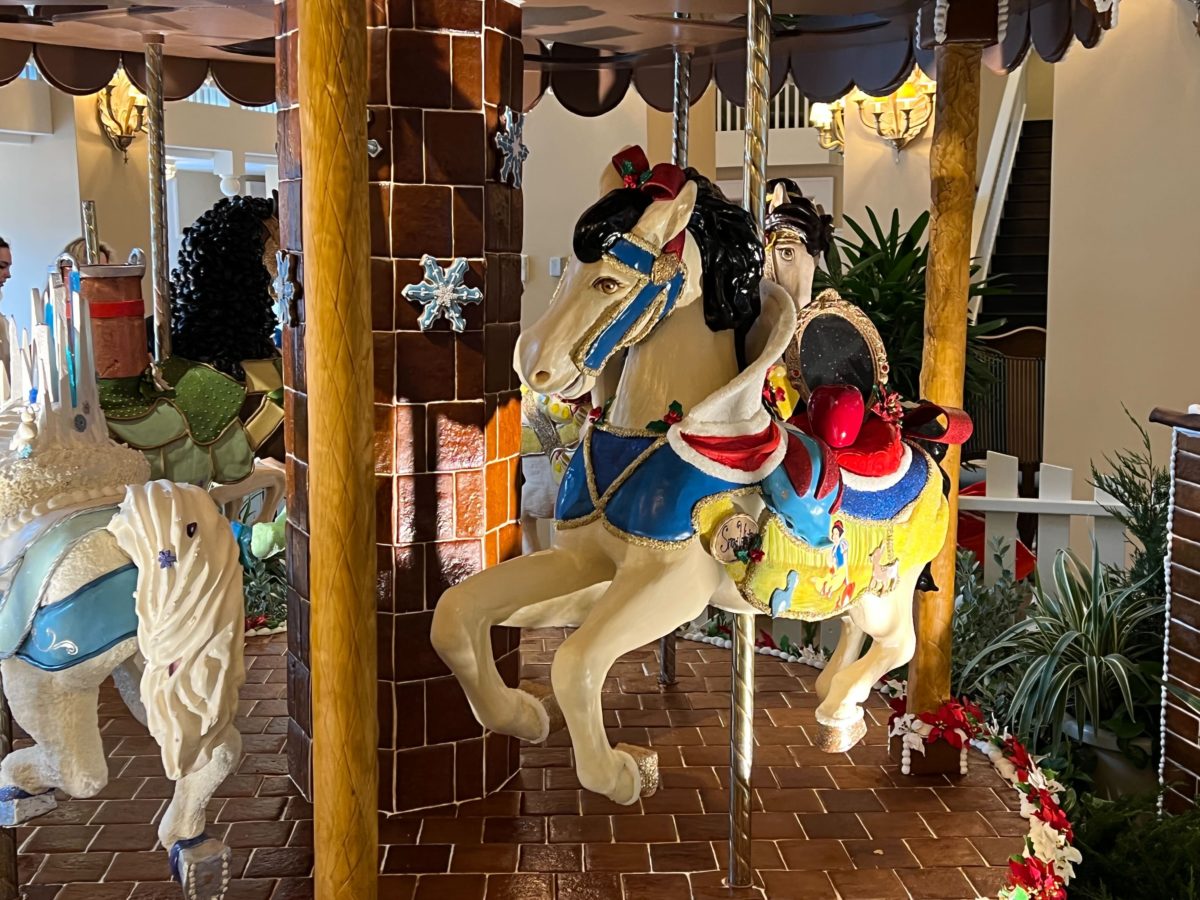 snow white carousel horse gingerbread