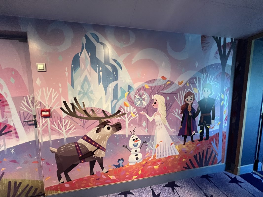 Disney Wish Oceaneer Club hallway murals 9601