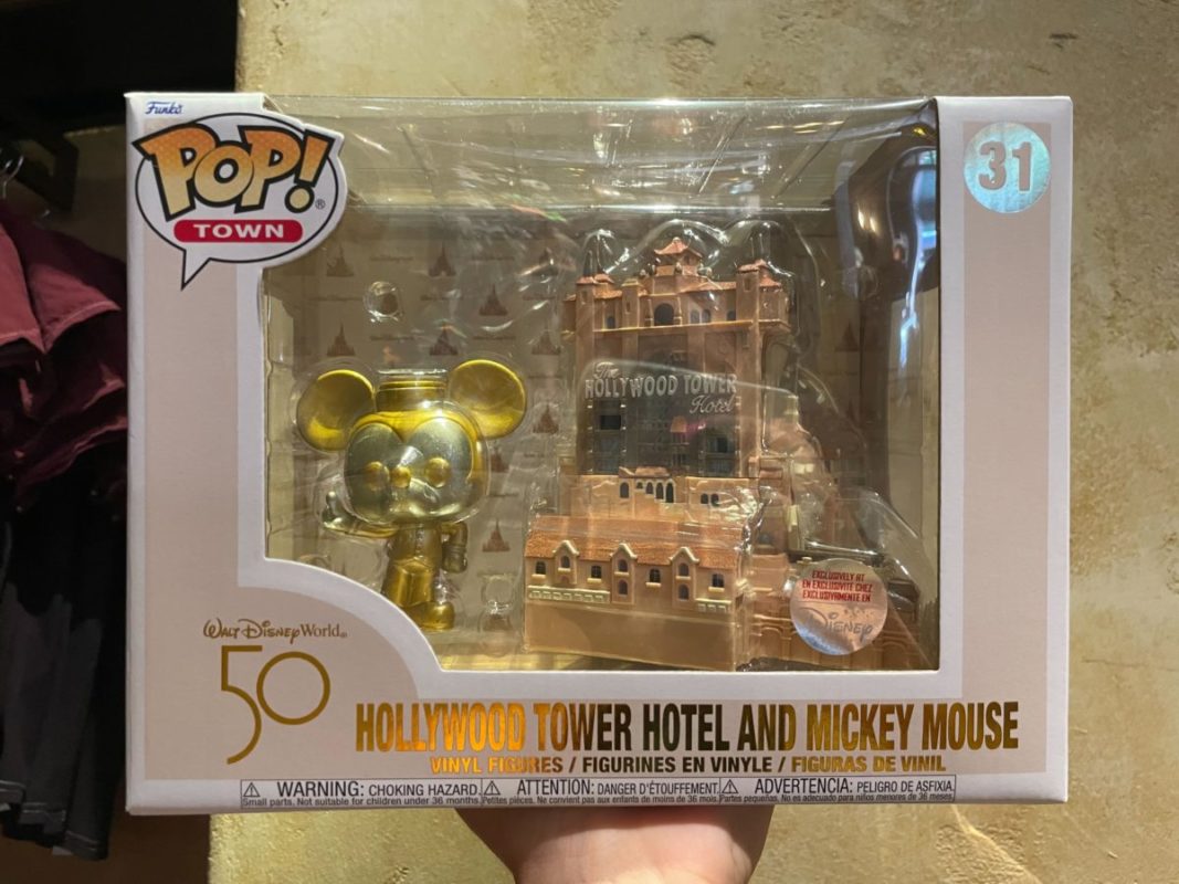 Hollywood Tower Hotel Funko Pop! Featuring Golden Mickey Mouse