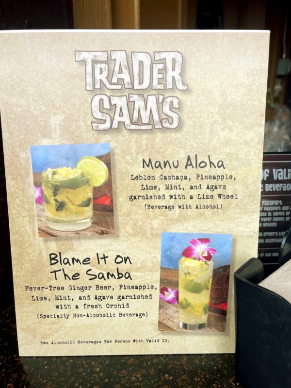 New drink offerings at Trader Sam's poly(2)
