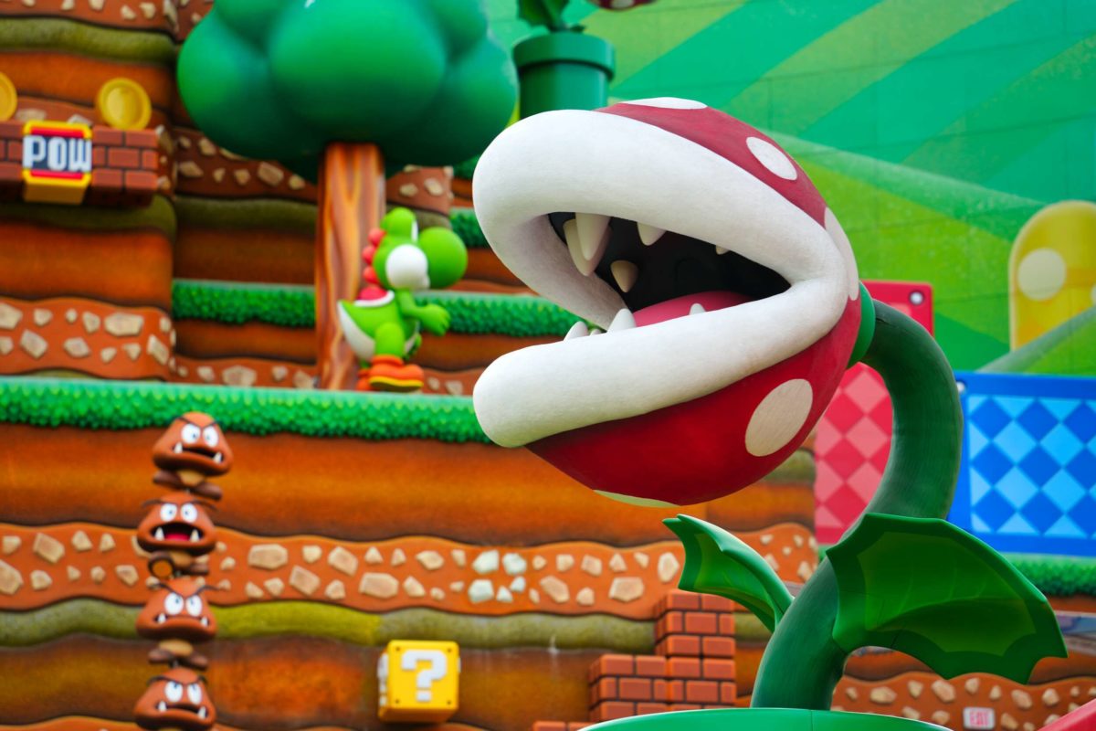 USH SNW Mario and Luigi meet and greet super nintendo world stock