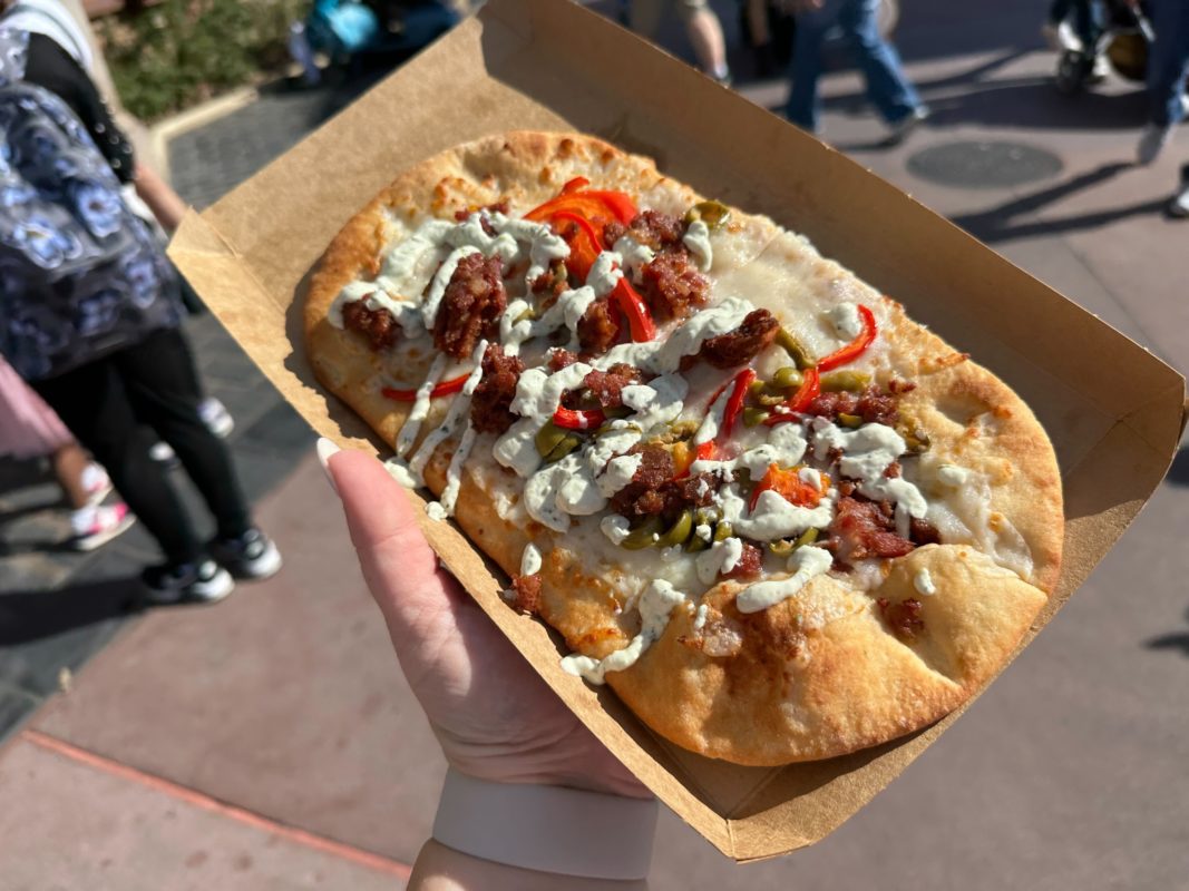 WDW MK 50th anniversary Chorizo Flatbread 1