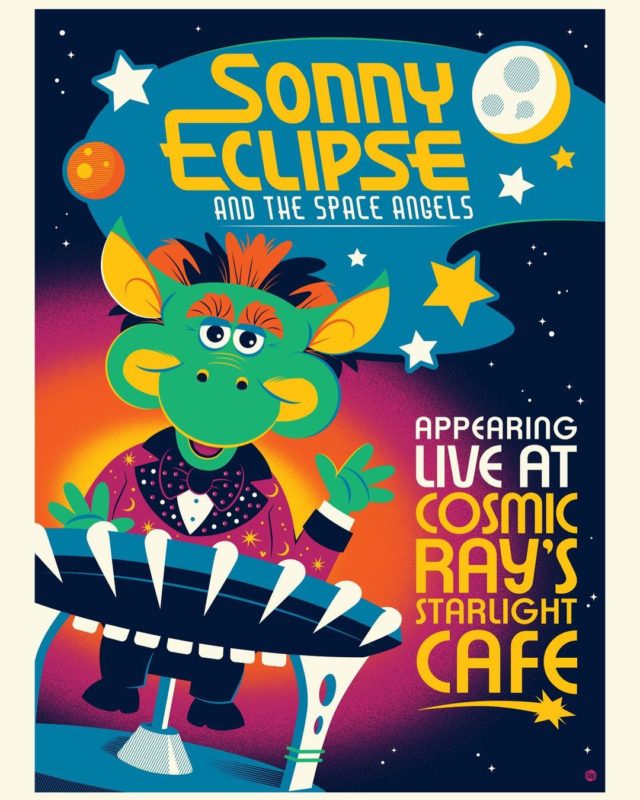 dave perillo sonny eclipse cosmic rays art