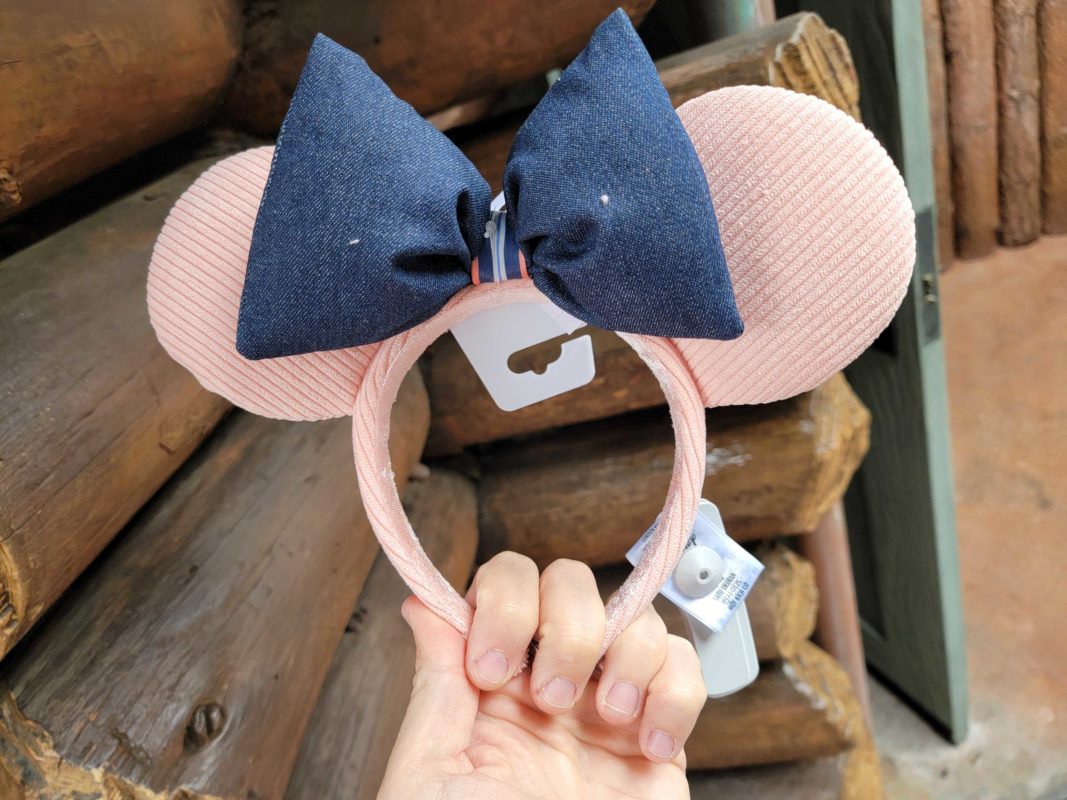 pink corduroy ear headband