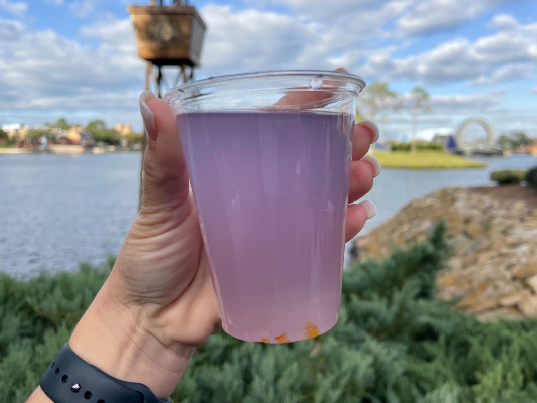 purple yuzu sake lemonade 1