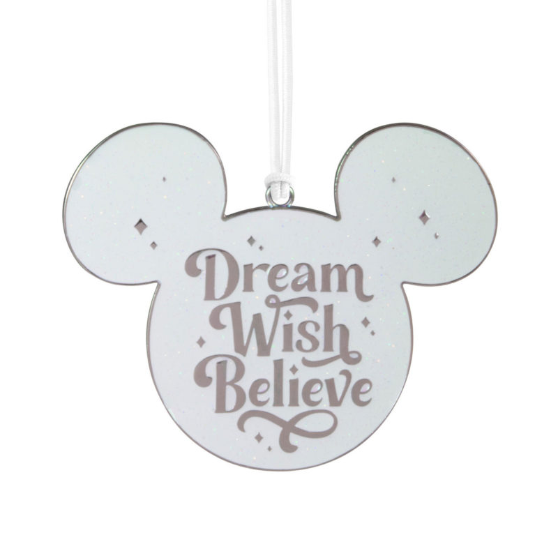 Mickey Ears With Quote Metal Christmas Ornament 3HCM2126 01