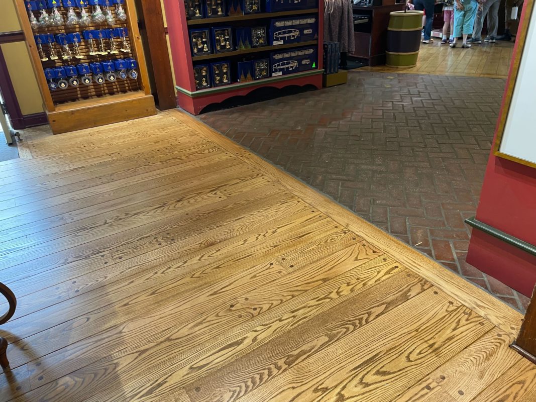 WDW MK Ye Olde Christmas Shoppe flooring replacement 5