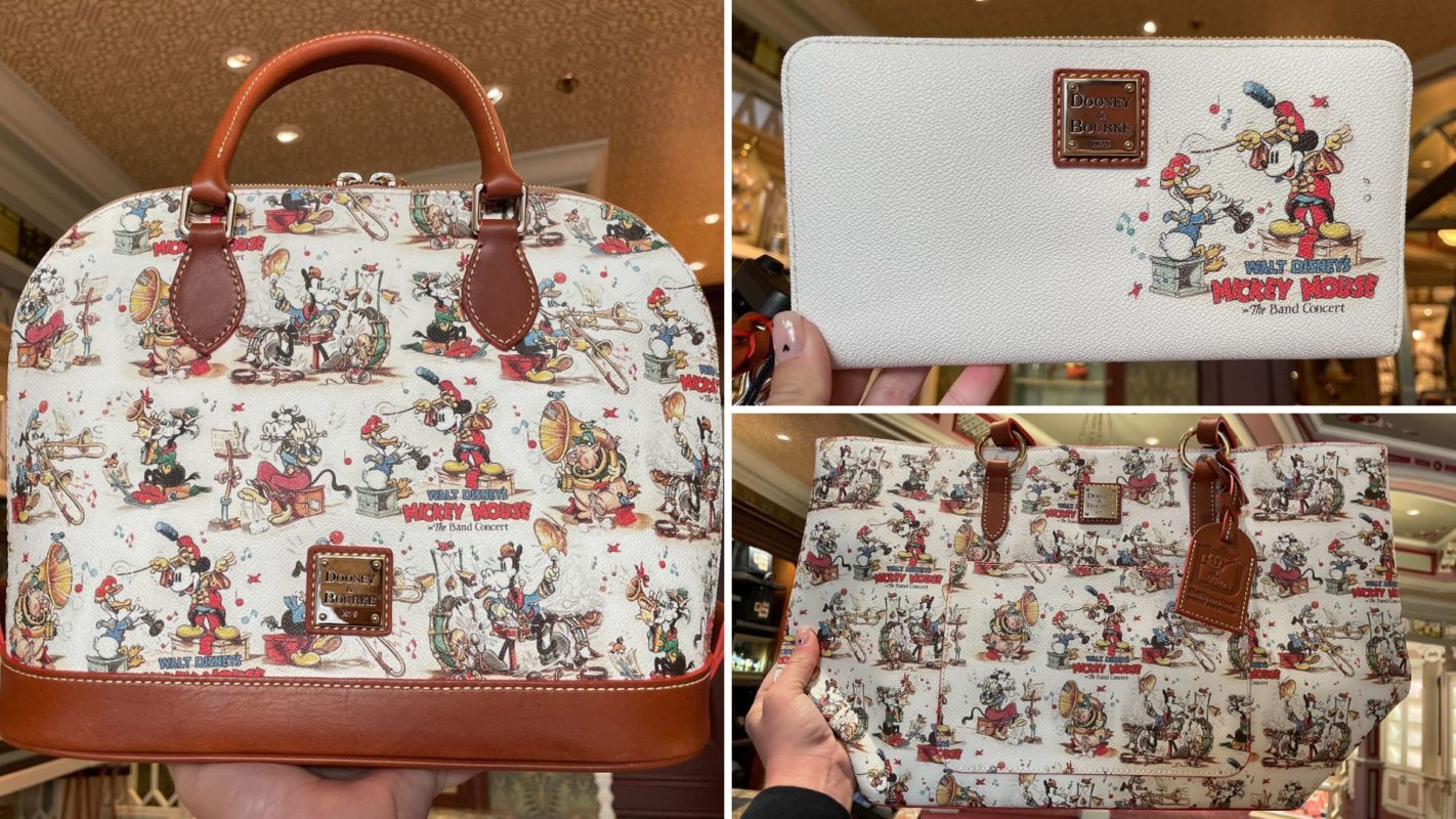 the band concert dooney and bourke wdw collage