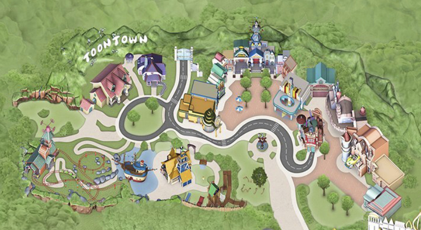 Mickeys Toontown Disneyland app map