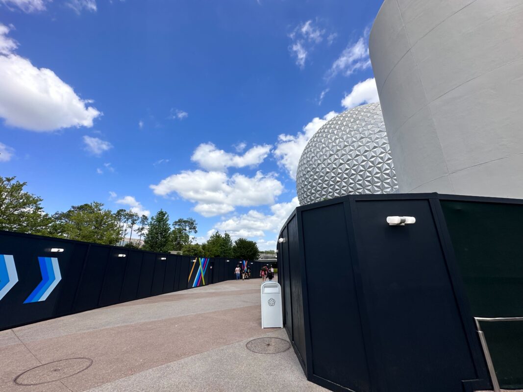 A new walkway opened up in EPCOT today between World Celebration and World Nature.