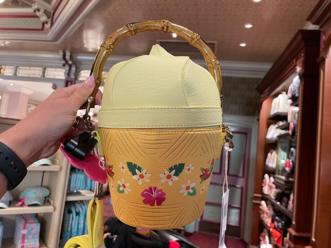 A new Enchanted Tiki Room Loungefly crossbody bag is at Uptown Jewelers!