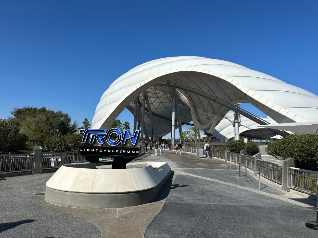 TRON Lightcycle / Run is located in Magic Kingdom at Walt Disney World.