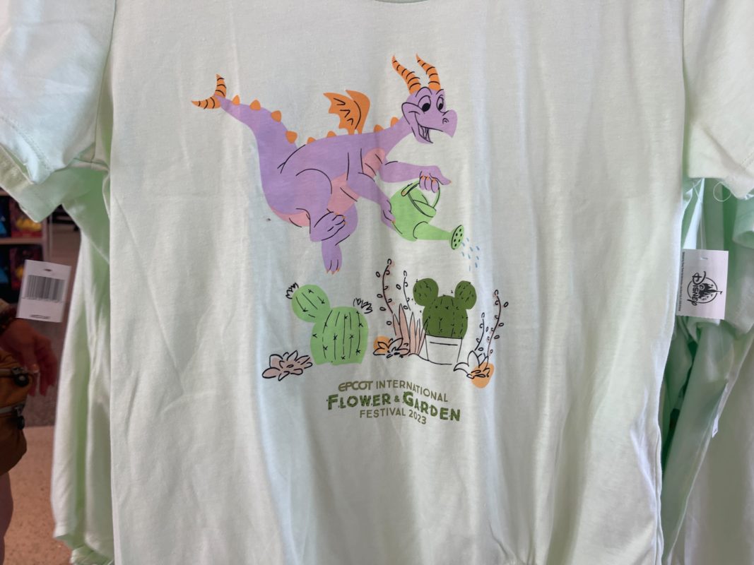 WDW 2023 EPCOT International Flower Garden Festival Figment collection tie front tee 2