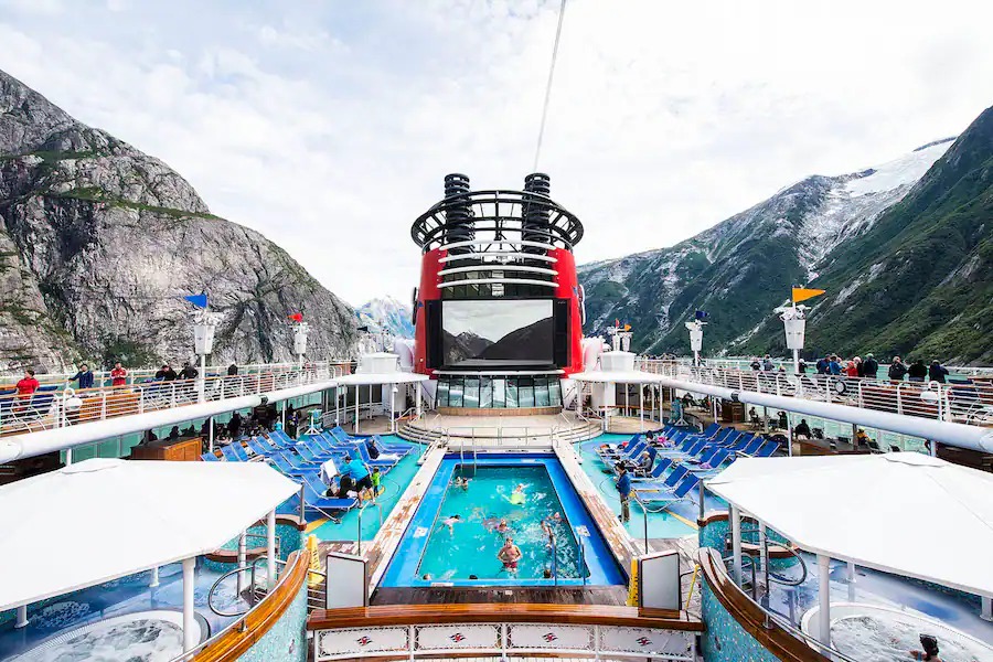 disney wonder pools funnelvision alaska cruise