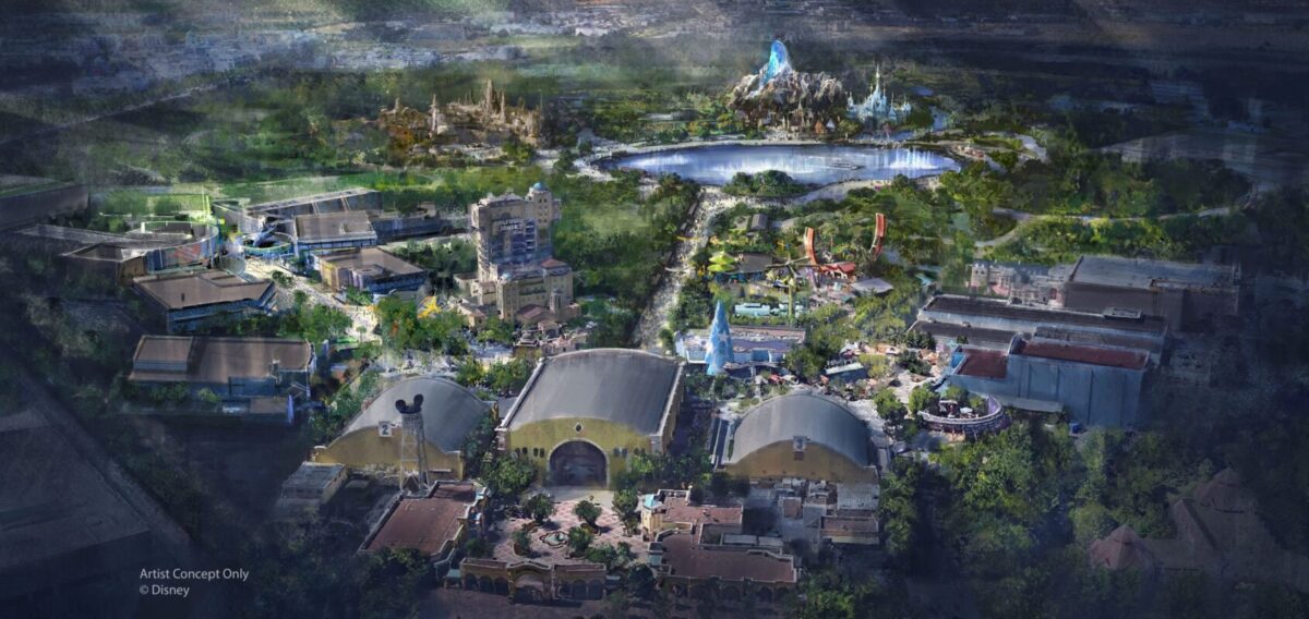 Disneyland Paris expansion concept art.