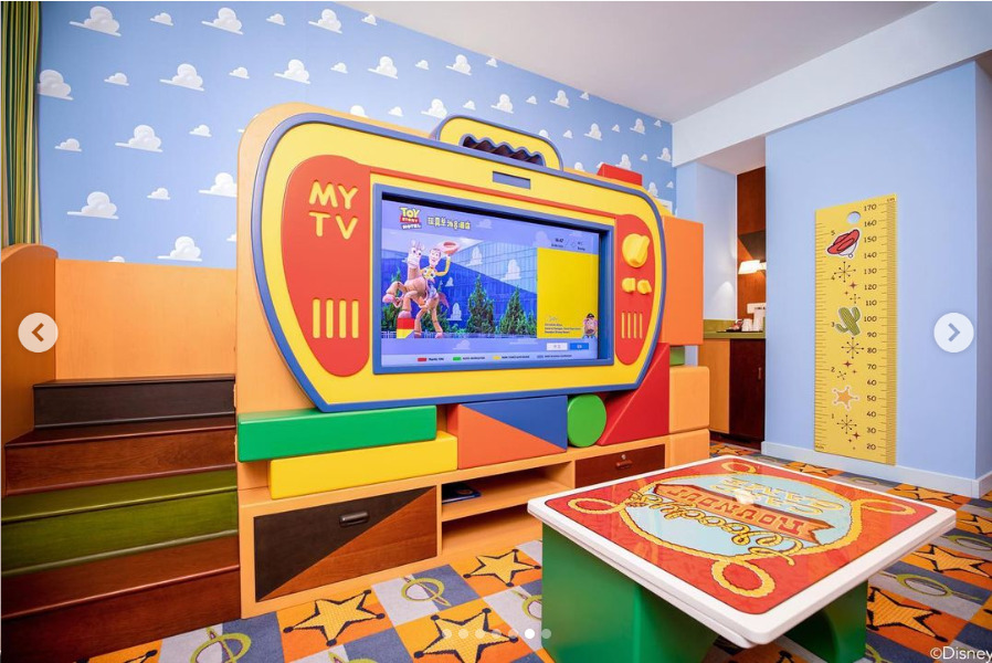 New themed rooms available at the Toy Story Hotel in Shanghai.