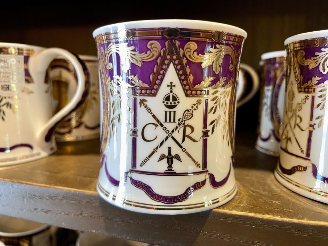 King Charles coronation mugs
UK pavilion 
EPCOT