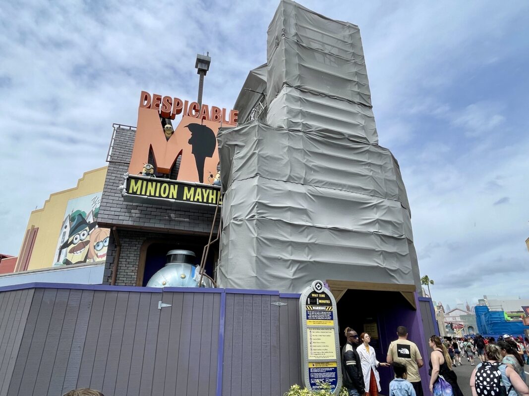 Despicable Me Minion Mayhem Entrance Scrim