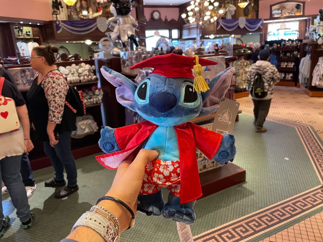 New Class of 2023 Stitch plush available at the Emporium shop in Disneyland.