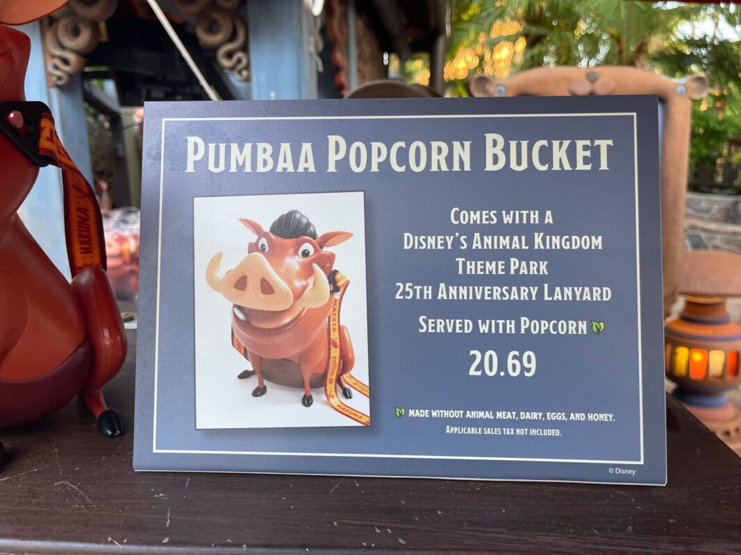 WDW DAK The Lion King Pumbaa Popcorn Bucket 1