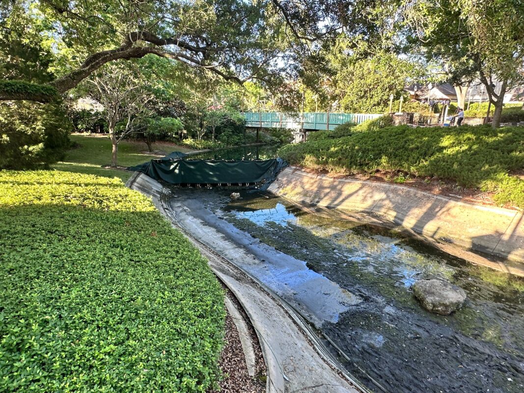 cinderella castle moat drained 7310