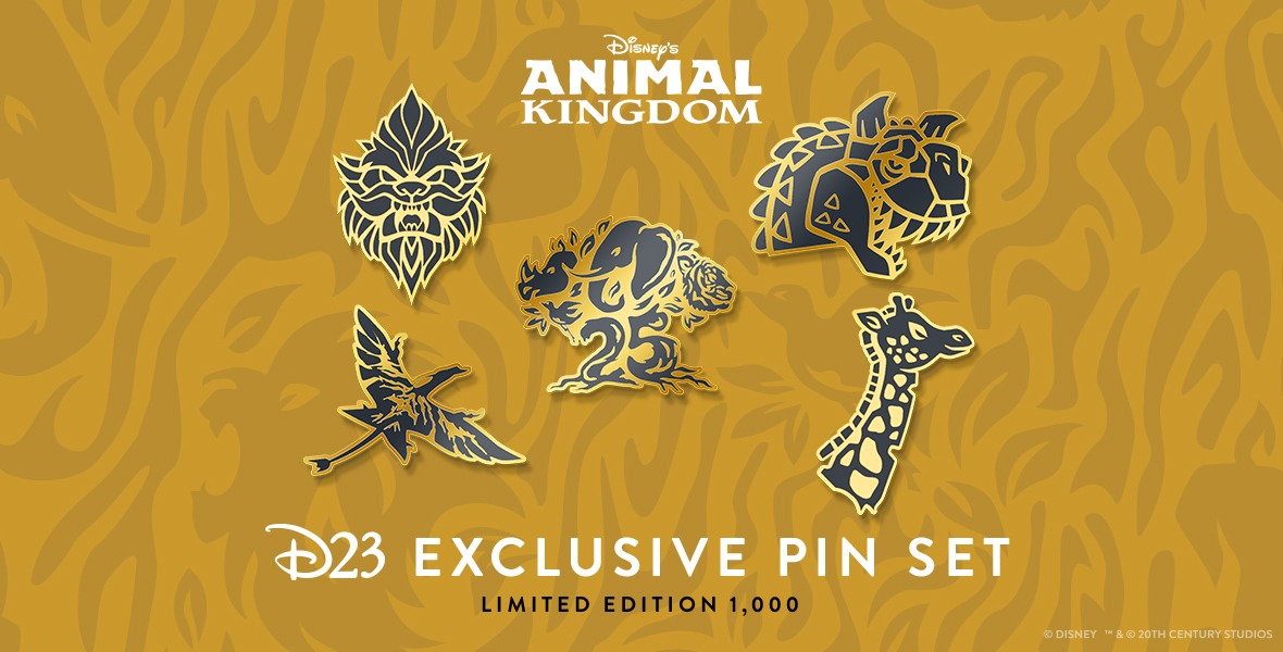 d23 animal kingdom 25th pin set 1